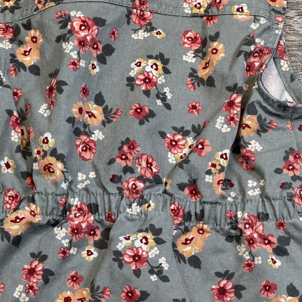 Little Lass Floral Hooded Sleeveless Dress Girls 4t - Picture 7 of 7